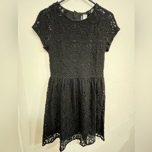 H&M Black Lace Mini Dress
